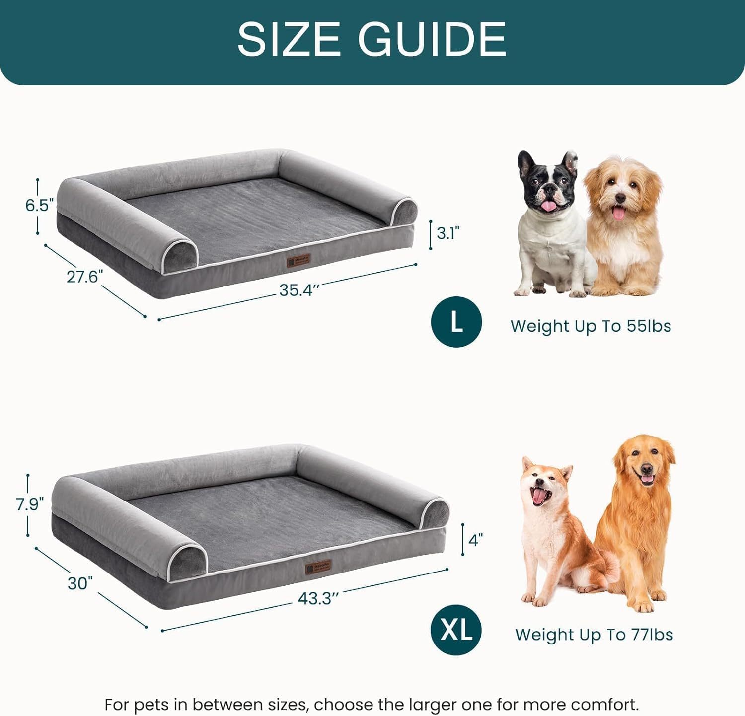 Orthopedic Dog Bed For Medium Large Dogs